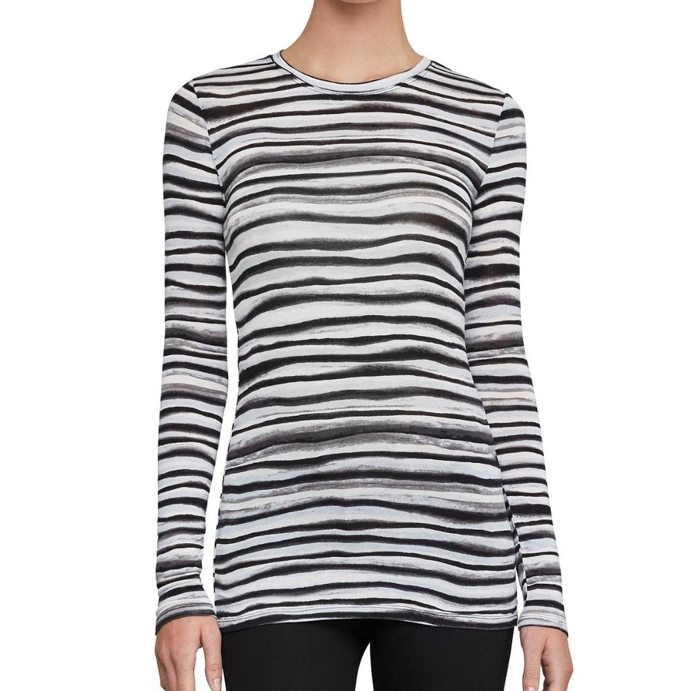 BCBG Max Azria Wavy Stripe Top